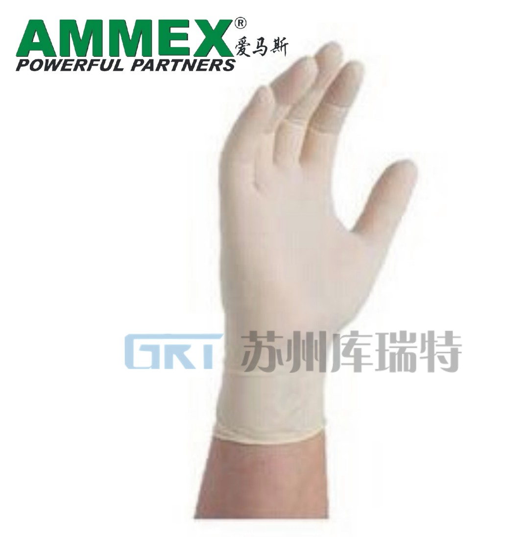 爱马斯AMMEX白色乳胶手套